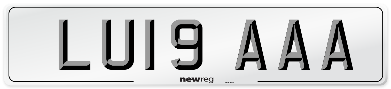 LU19 AAA Number Plate from New Reg
